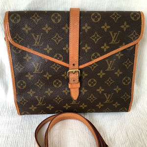 Louis Vuitton Monogram Sac Portable Serviette